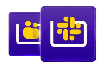 Dedicated Slack & MS Teams channel icon