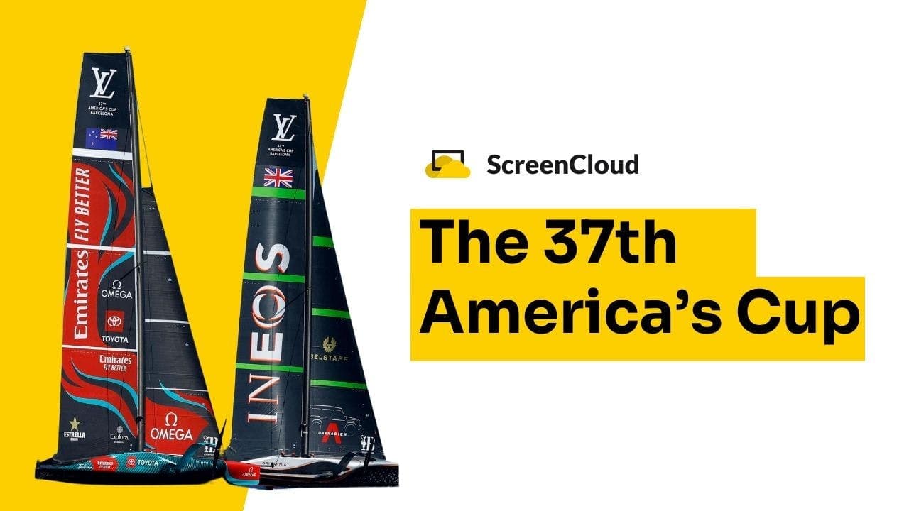 ScreenCloud Article - Case Study: The America’s Cup 2024